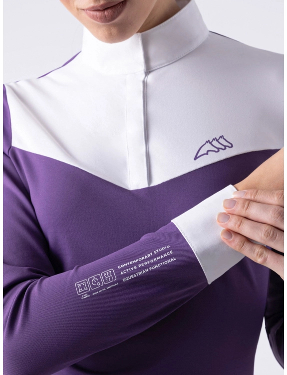 POLO COMPETIZIONE EQUILINE CASPE Donna, Manica Lunga 